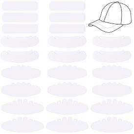 BENECREAT 24Pcs 4 Style Paper Hat Inner Support Rack, Preveting Baseball Cap from Deformation, Mixed Shapes