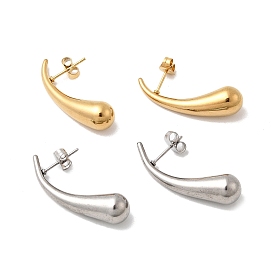 304 серьги-гвоздики-капли из нержавеющей стали