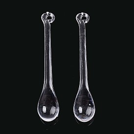 Прозрачные пластиковые большие подвески, слеза