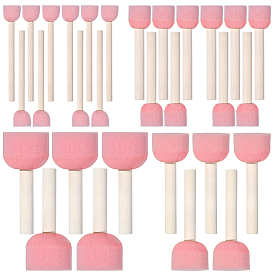 30шт. 4 стили губок для покраски формы, штамп для рисования губкой с деревянной ручкой, для малышей ассорти выкройки