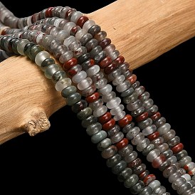 Природные африканские гелиотроп бисер пряди, рондель