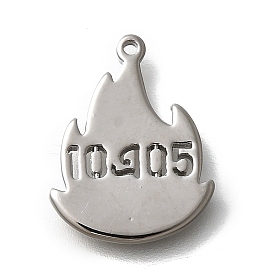 Латунные подвески, без кадмия, без никеля и без свинца, пламенные чары