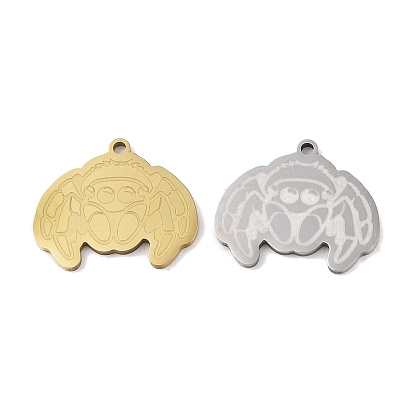 201 Stainless Steel Pendants, Spider Charm