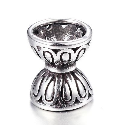 316 бусины из хирургической нержавеющей стали, бусины с большим отверстием