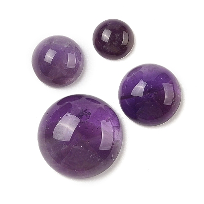 Природный аметист кабошонов, полукруглые / купольные