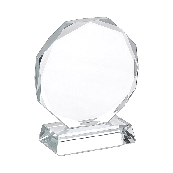 K9 Crystal Glass Medals, Octagon