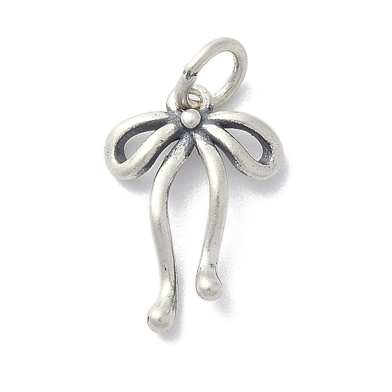 925 стерлингов серебряные подвески, подвески-бантики с соединительными кольцами