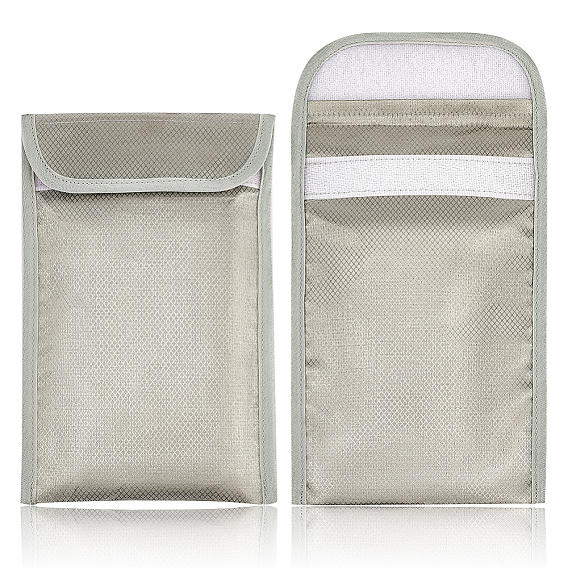 Тканевые защитные сумки Фарадея для защиты брелоков, анти-отслеживающий анти-шпионский чехол для сотового телефона с GPS, прямоугольные