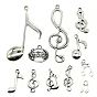 Тибетский стиль сплава цинка подвески, прелести музыкальных нот