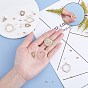 SUNNYCLUE DIY Earring Making, with Brass Glass Pendants, Rhinestone, 304 Stainless Steel Stud Earring Findings and Jump Rings