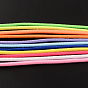 Round Elastic Cord, with Fibre Outside and Rubber Inside, 3mm, about 98.42 yards(90m)/bundle