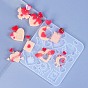 Сердце diy силиконовые украшения подвесные формы, для уф-смолы, изготовление изделий из эпоксидной смолы