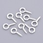 Iron Screw Eye Pin Peg Bails, For Half Drilled Beads