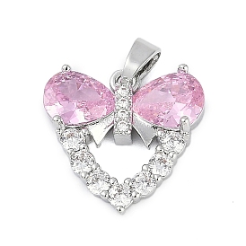 Стойки обшивки латунь кубического циркония подвески, долговечный, сердечко с подвесками-бантиками, с целью перехода в кольце