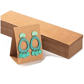 3d Треугольная бумага складывается поверх пустых липких карточек для демонстрации сережек