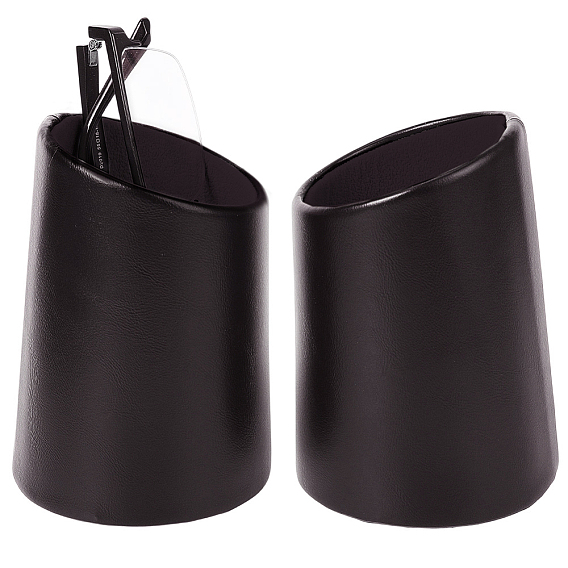 PU Leather Eyeglasses Display Riser Stands, for Eyeglasses, Jewelry, Ornaments, Column