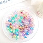 Transparent Bubble Acrylic Beads, Gradient Color, Round