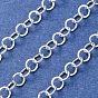 304 Stainless Steel Rolo Chains, Soldered, with Spool