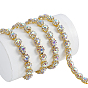 1Yard Floral Alloy & Rhinestone Hotfix Resin Rhinestone, Rhinestone Trimming, Costume Accessories