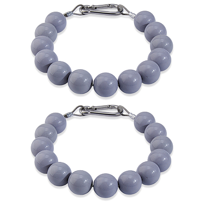 304 Застежки для ключей из нержавеющей стали и ПВХ с возможностью установки бусин, круглые