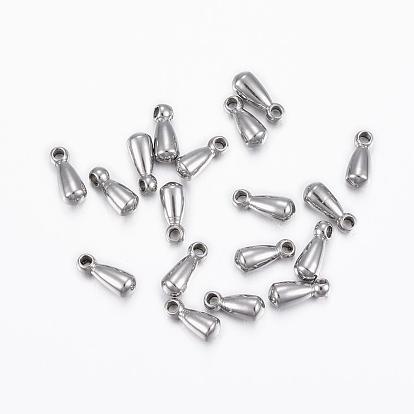 304 Stainless Steel Charms, Chain Extender Drop, Teardrop