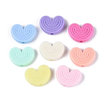 Непрозрачные пластиковые бусины, вихревое сердце