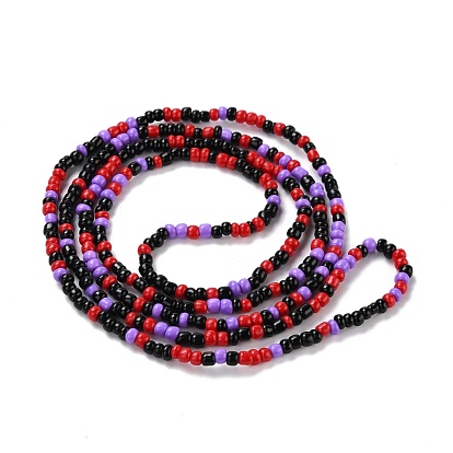 Waist Beads, Glass Seed Beads Stretch Body Chain, Fashion Bikini Jewelry for Women