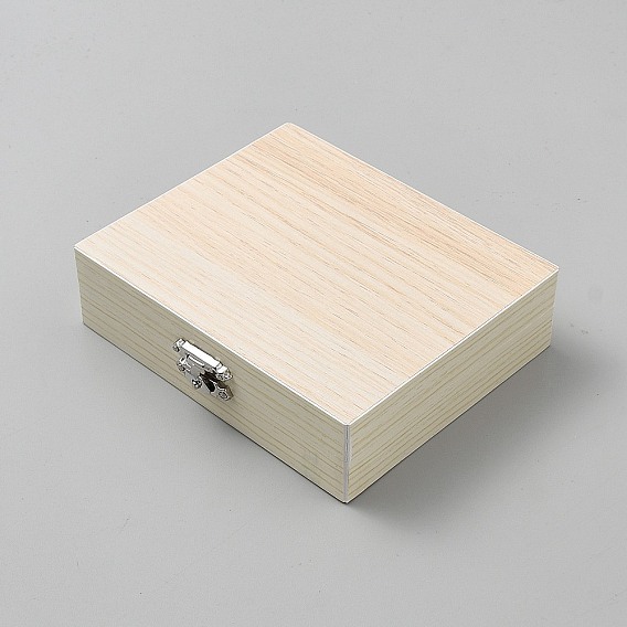 1шт 25-местные деревянные коробки для хранения предметных стекол микроскопа, прямоугольник с железными застежками