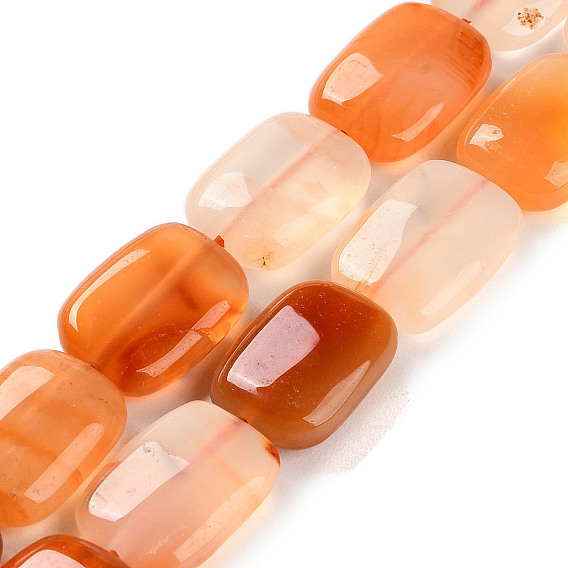 Natural Agate Beads Strands, Rectangle