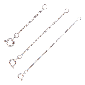 Unicraftale Stainless Steel Chain Extenders, with Box Chains
