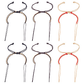 12шт 3 цвета плетеный нейлоновый шнур изготовление браслета