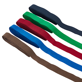 25 ярдов 5 цветов плоский швейный складной эластичный шнур, нейлоновая эластичная лента с эластичной отделкой, для резинки для волос повязка на голову