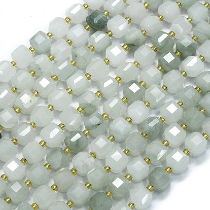 Природного кварца нитей бисера, с бисером, граненый стол, вырезанный куб