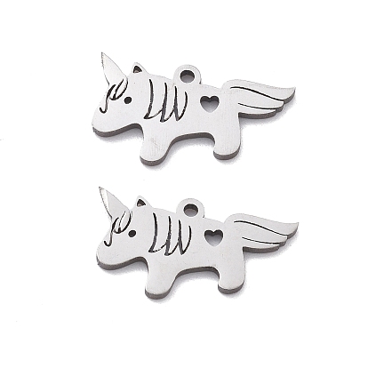 201 прелести нержавеющей стали, лазерная резка, очарование единорога