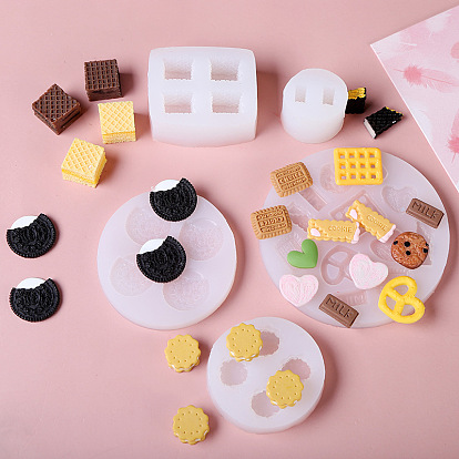 DIY Silicone Molds, Fondant Molds, Resin Casting Molds, for Chocolate, Candy, UV Resin & Epoxy Resin Craft Making
