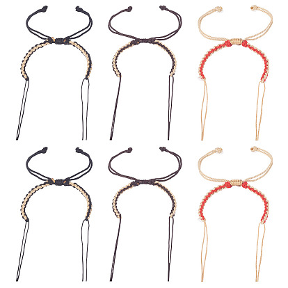 12шт 3 цвета плетеный нейлоновый шнур изготовление браслета