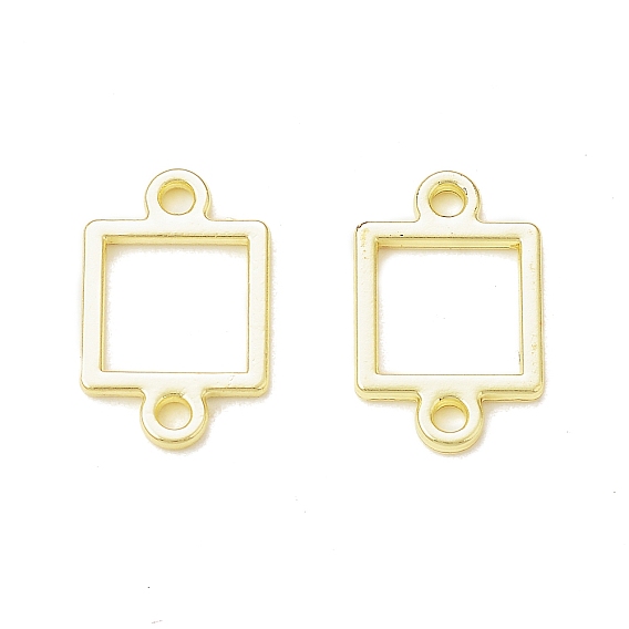 Rack Plating Alloy Outline Connector Charms, Cadmium Free & Nickel Free & Lead Free, Square Links