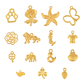 15 стили животных подвески из тибетского сплава подвески для изготовления браслетов из ожерелья своими руками