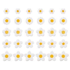 30шт 5 стили украшения аксессуары, цветы из полиэстера, связанные крючком вручную