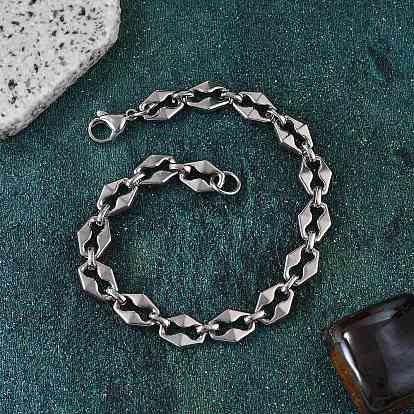 304 браслеты-цепочки из нержавеющей стали в виде кофейных зерен для женщин и мужчин