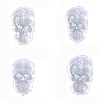 DIY Хэллоуин тематические украшения дисплея силиконовые формы, формы для литья смолы, череп