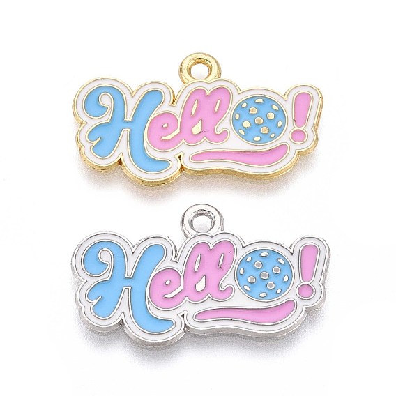 Спортивные подвески из эмалевого сплава, приветствие с чарами пиклбола