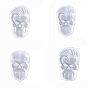 DIY Хэллоуин тематические украшения дисплея силиконовые формы, формы для литья смолы, череп