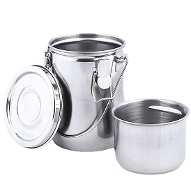 Stainless Steel Buckets, with Handle, Painting & Drawing Supplies
