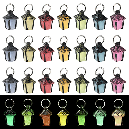 35 шт. 7 цвета, маленькая светящаяся мини-модель из смолы, аксессуары для кукольного домика с микро-ландшафтом, притворяясь опорными украшениями