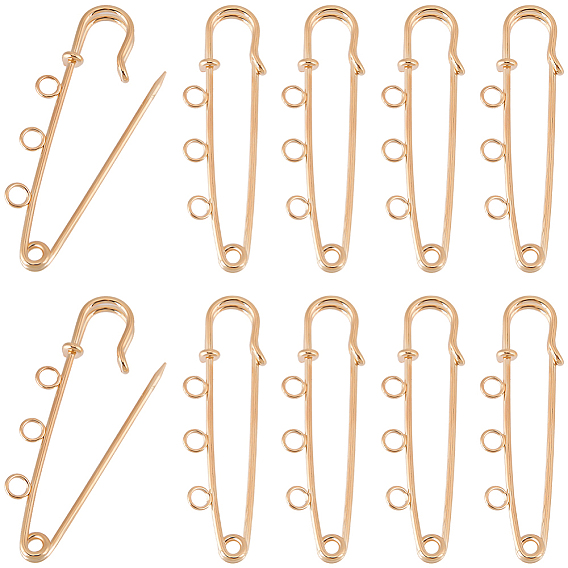 30pcs accessoires de broche en alliage, broches kilt, avec des boucles