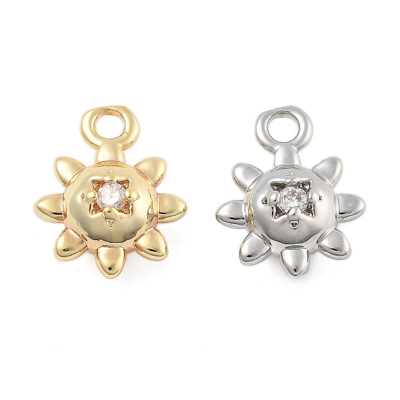 Латунные микро проложить кубического циркония подвески, без кадмия, без никеля и без свинца, солнечные чары