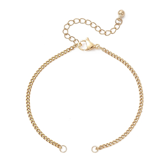 2.5мм 304 изготовление браслетов из нержавеющей стали с панцирным плетением, с круглыми пластиковыми подвесками ccb