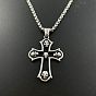 Ожерелья с подвесками в виде черепа и креста в стиле панк 316 из хирургической нержавеющей стали для мужчин