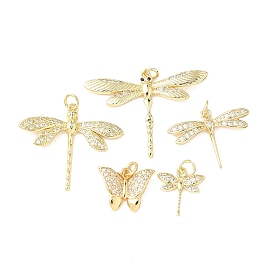 Латунные микро проложить кубического циркония подвески, без кадмия и без свинца, с целью перехода в кольце, реальный 18 k позолоченный